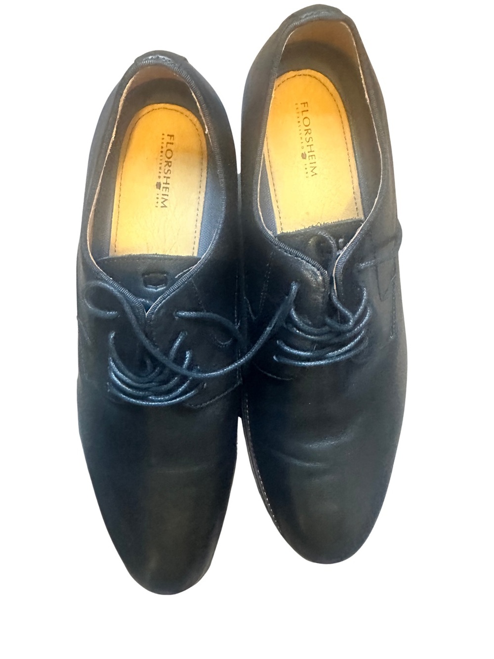 NEW IN BOX Florsheim Men's Black Leather Dress Oxfords